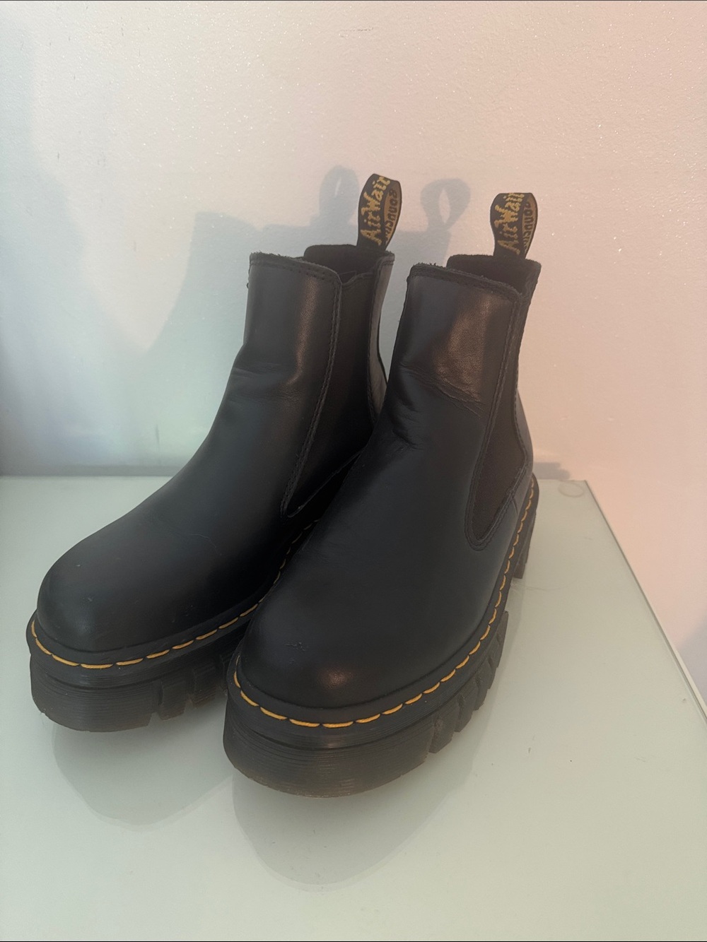 Dr. Martens 2976 quad platform chelsea boots